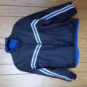 Vintage Lavon Blue and Black Rversible Jacket/Wind Breaker Wmns L